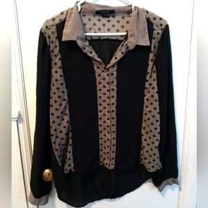 Paper Tee women's dress shirt sz L